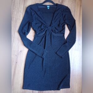 Wild Fable Charcoal Long Sleeve Dress